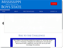 Tablet Screenshot of msboysstate.com